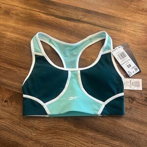 Reebok sports bra xs blue white